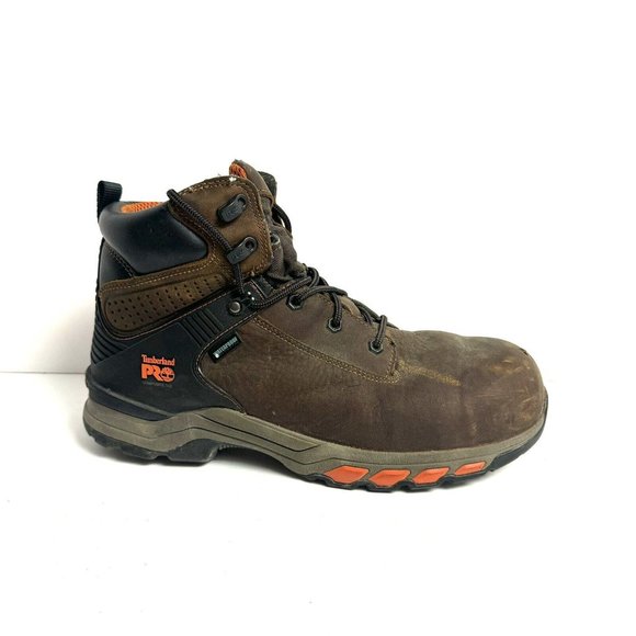 Timberland Pro Mens Hypercharge Comp Toe Work Boot Brown Size 10.5 M